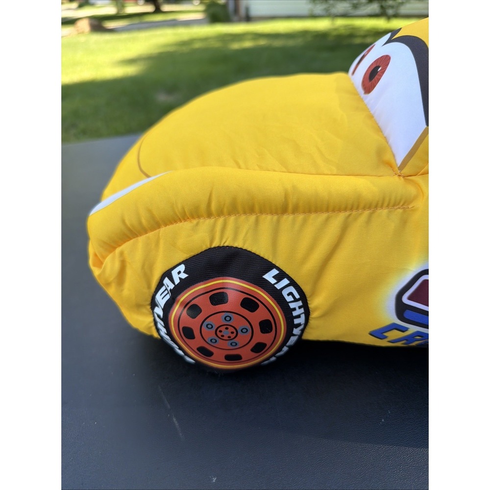 Disney Pixar CARS Dinoco 51 Yellow Cruz Ramirez 14" Reversible Plush Flipazoo - Picture 11 of 16